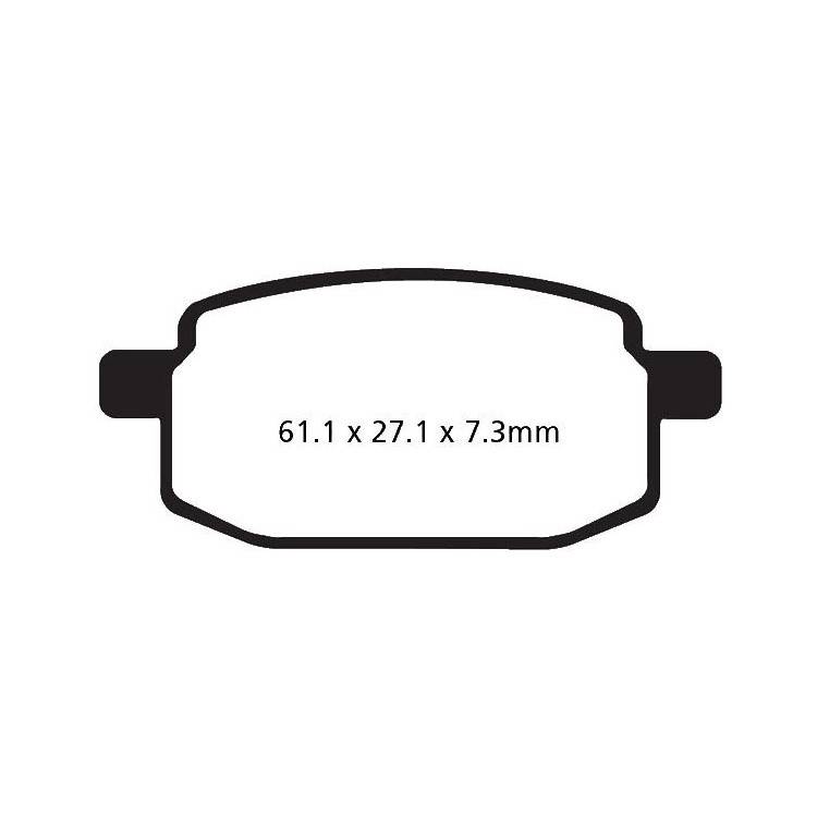PASTIGLIE FRENO  MESCOLA CARBON SCOOTER CODICE R2316900 | EBC BRAKES | MPN: SFAC169