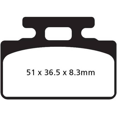 PASTIGLIE FRENO  MESCOLA CARBON SCOOTER CODICE R2315100 | EBC BRAKES | MPN: SFAC151