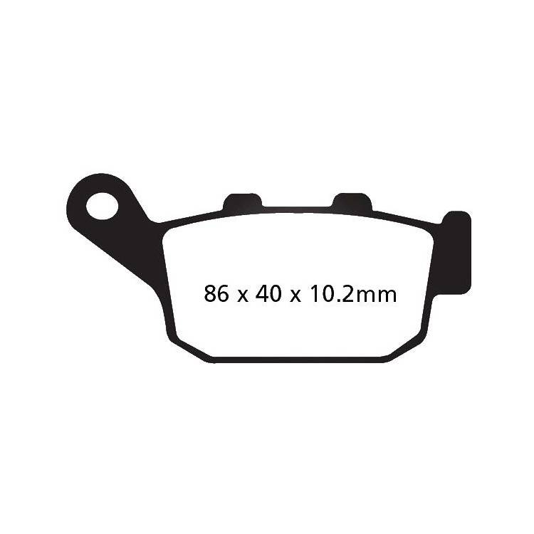 PASTIGLIE FRENO  MESCOLA CARBON SCOOTER CODICE R2314000 | EBC BRAKES | MPN: SFAC140