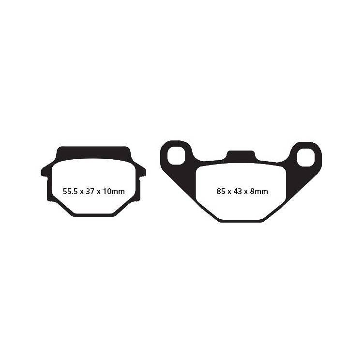 PASTIGLIE FRENO  MESCOLA CARBON SCOOTER CODICE R2306700 | EBC BRAKES | MPN: SFAC067