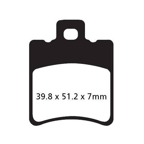 PASTIGLIE FRENO  MESCOLA CARBON SCOOTER CODICE R2319300 | EBC BRAKES | MPN: SFAC193