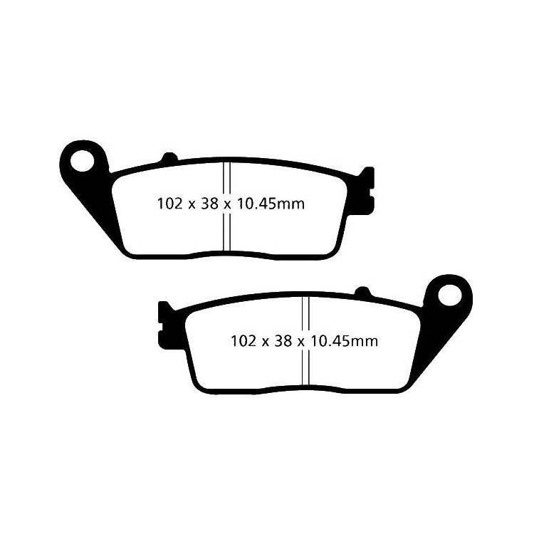 PASTIGLIE FRENO  MESCOLA SINTERIZZATA SCOOTER CODICE R1760800 | EBC BRAKES | MPN: SFA608HH