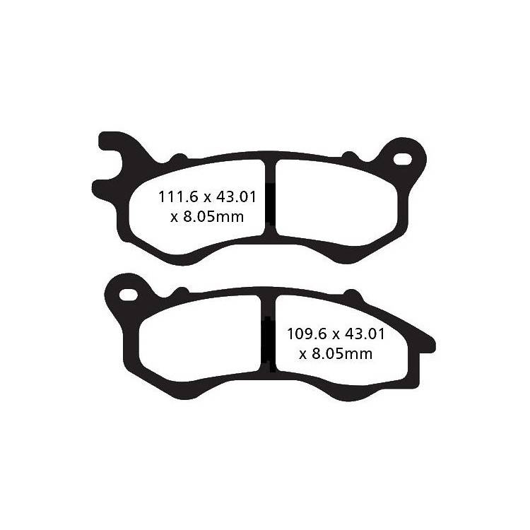 PASTIGLIE FRENO  MESCOLA ORGANICA SCOOTER CODICE R1660300 | EBC BRAKES | MPN: SFA603