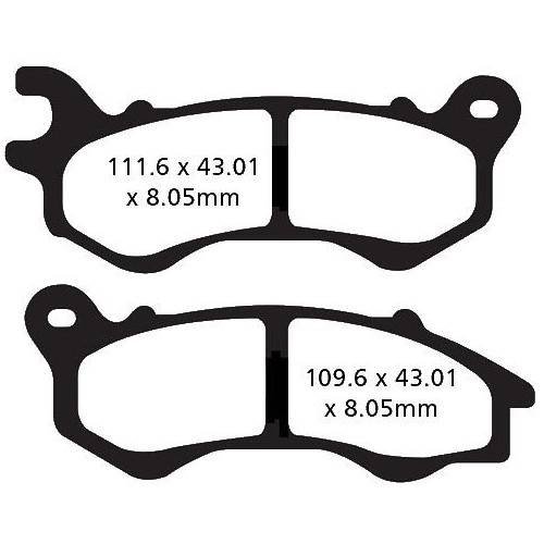PASTIGLIE FRENO  MESCOLA ORGANICA SCOOTER CODICE R1660300 | EBC BRAKES | MPN: SFA603