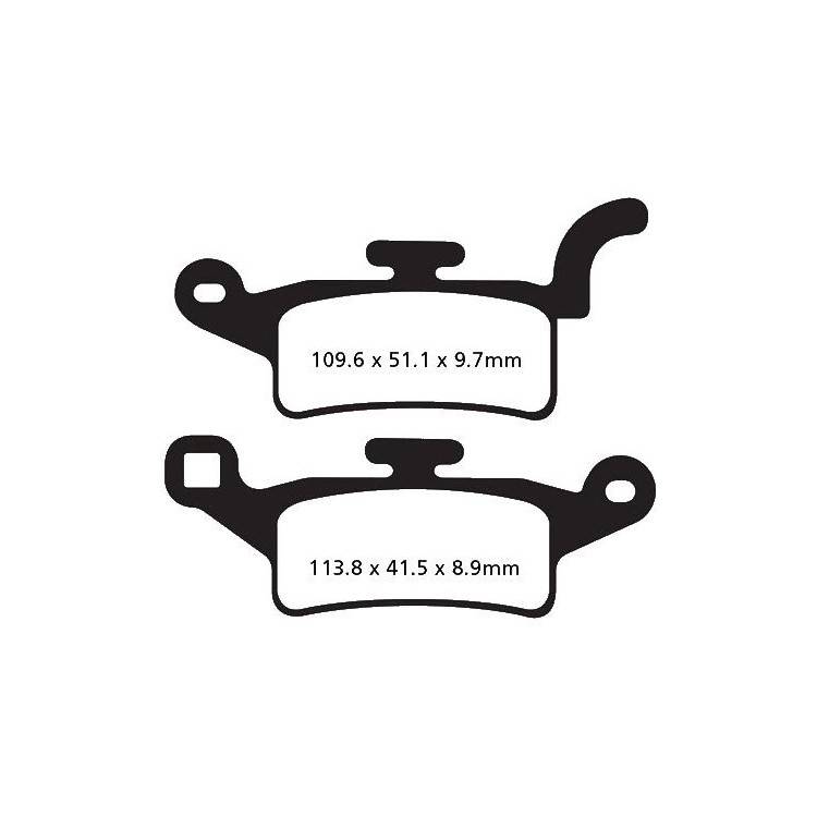PASTIGLIE FRENO  MESCOLA ORGANICA SCOOTER CODICE R1649200 | EBC BRAKES | MPN: SFA492