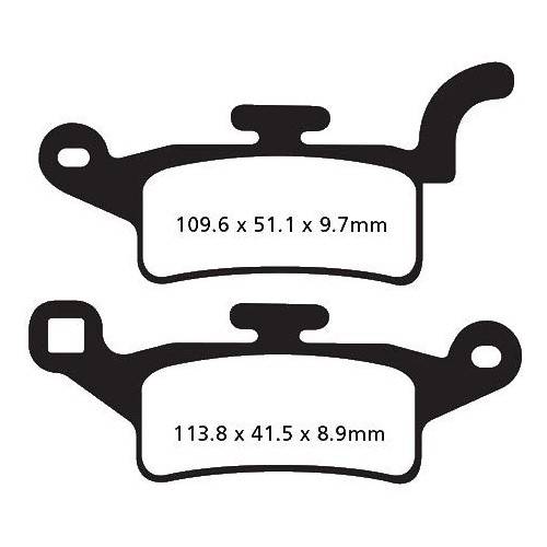 PASTIGLIE FRENO  MESCOLA ORGANICA SCOOTER CODICE R1649200 | EBC BRAKES | MPN: SFA492