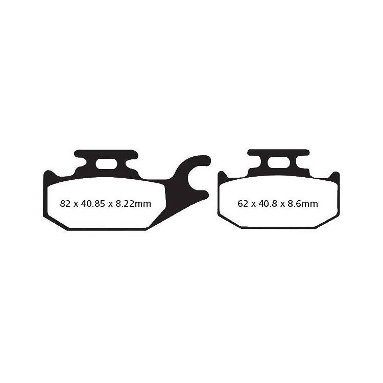 PASTIGLIE FRENO  MESCOLA ORGANICA SCOOTER CODICE R1641300 | EBC BRAKES | MPN: SFA413