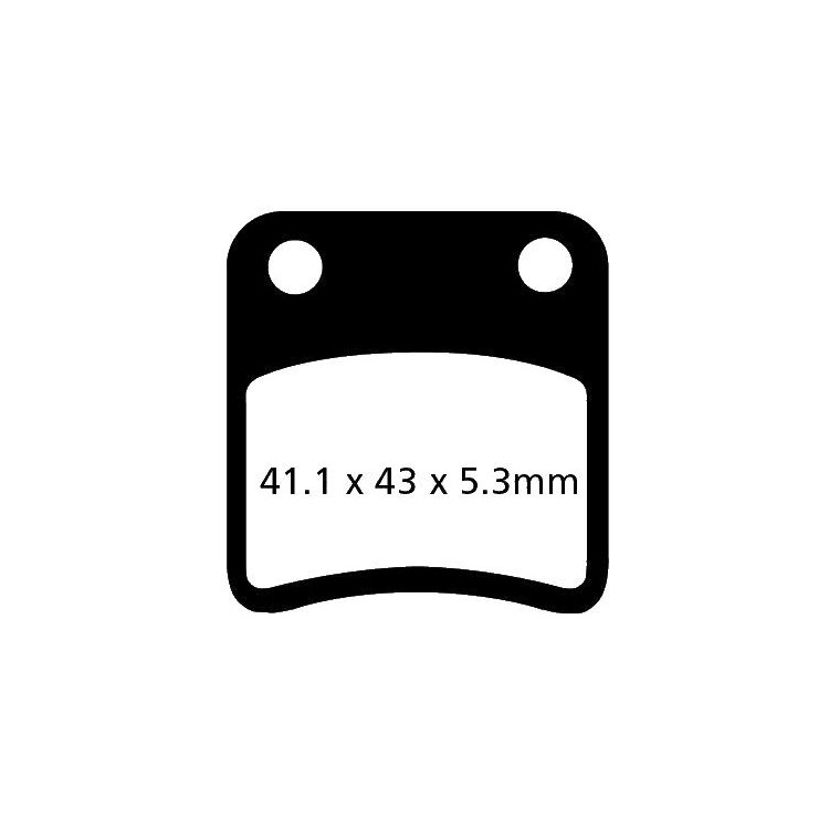 PASTIGLIE FRENO  MESCOLA ORGANICA SCOOTER CODICE R1625702 | EBC BRAKES | MPN: SFA257/2