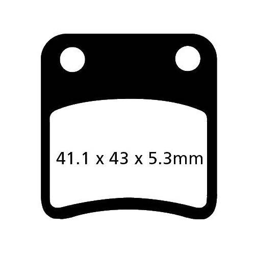 PASTIGLIE FRENO  MESCOLA ORGANICA SCOOTER CODICE R1625702 | EBC BRAKES | MPN: SFA257/2