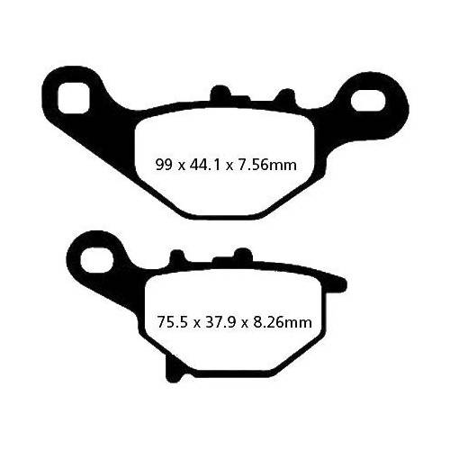 PASTIGLIE FRENO  MESCOLA ORGANICA SCOOTER CODICE R1639600 | EBC BRAKES | MPN: SFA396