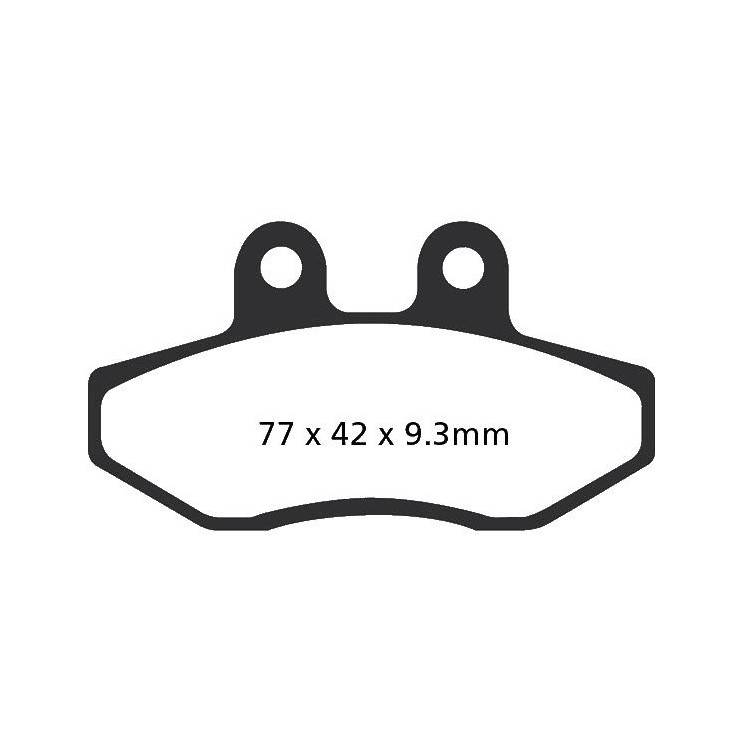 PASTIGLIE FRENO  MESCOLA ORGANICA SCOOTER CODICE R1639300 | EBC BRAKES | MPN: SFA393