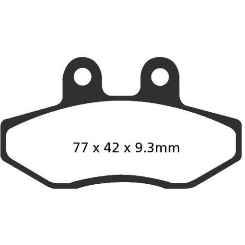 PASTIGLIE FRENO  MESCOLA ORGANICA SCOOTER CODICE R1639300 | EBC BRAKES | MPN: SFA393