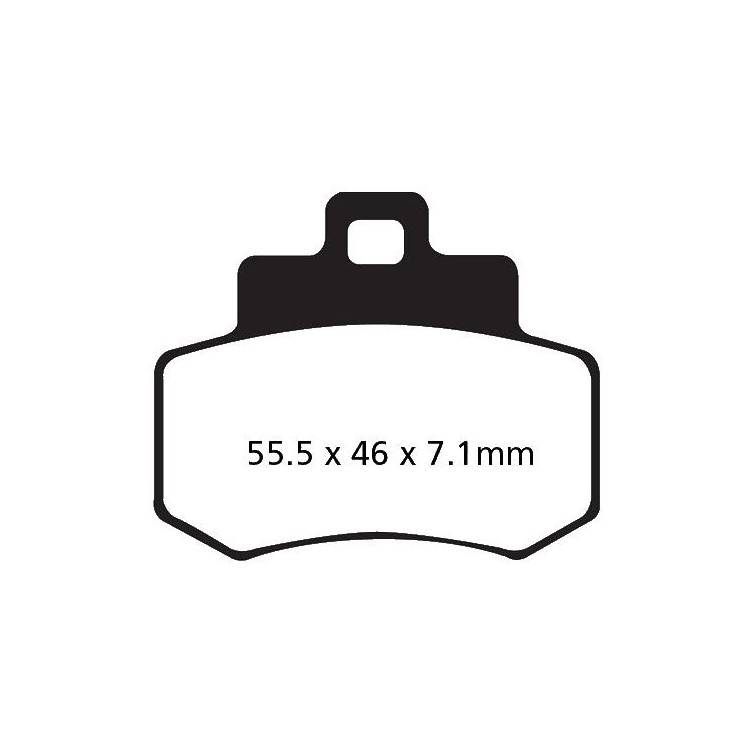 PASTIGLIE FRENO  MESCOLA ORGANICA SCOOTER CODICE R1635600 | EBC BRAKES | MPN: SFA356
