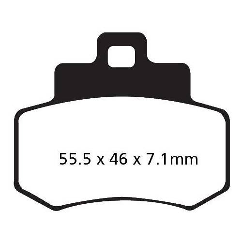 PASTIGLIE FRENO  MESCOLA ORGANICA SCOOTER CODICE R1635600 | EBC BRAKES | MPN: SFA356