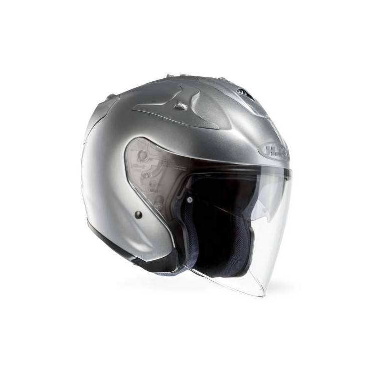 Hjc FG-jet flat black rubbertone Casco