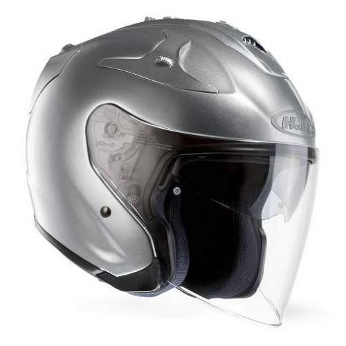 Hjc FG-jet flat black rubbertone Casco