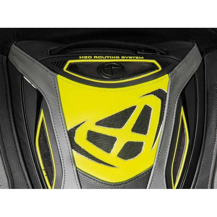 VENDETTA EVO NERO BIANCO TUTA PELLE UOMO | IXON