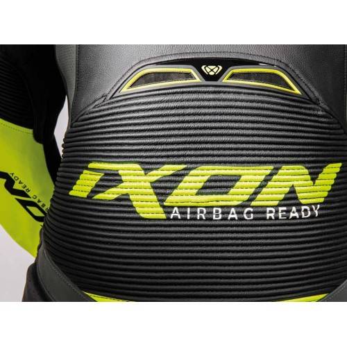 VENDETTA EVO NERO BIANCO TUTA PELLE UOMO | IXON