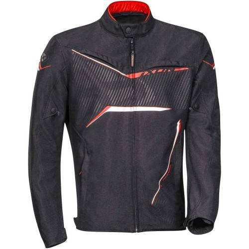 SLASH LIGHT NERO BIANCO ROSSO GIUBBOTTO TESSUTO UOMO | IXON