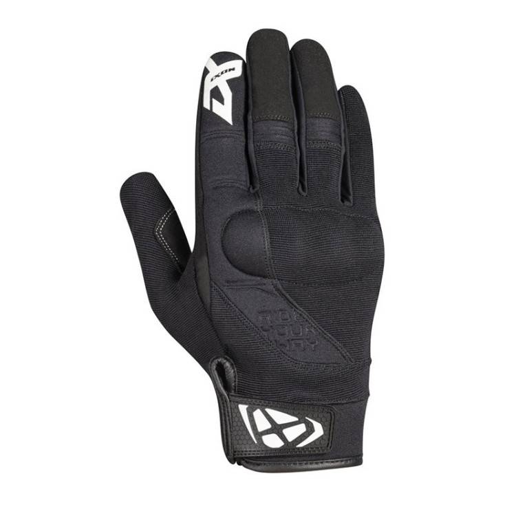 RS DELTA NERO BIANCO GUANTO ESTIVO TESSUTO UOMO | IXON