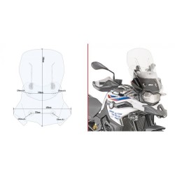 GIVI SCHERMO BMW F850GS TRASP.2018 F850GS 202 | AF5127