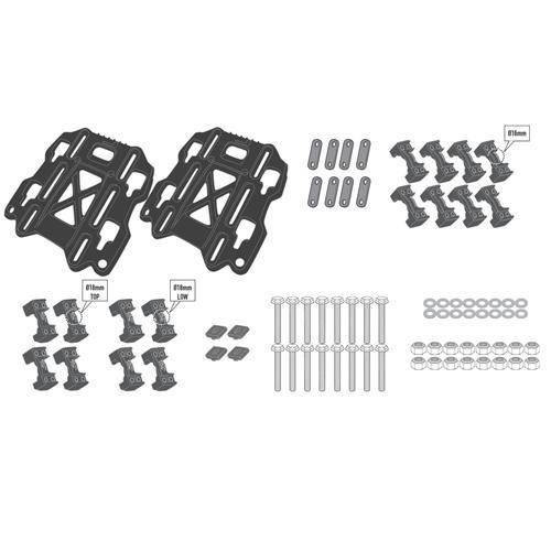 GIVI SISTEMA FISSAGGIO X PORTAVAL. TUBOLARE G | ZGRT709FS