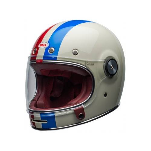 Casco Bullitt DLX Command Vintage White/Red/Blue | BELL