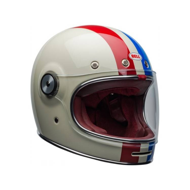 Casco Bullitt DLX Command Vintage White/Red/Blue | BELL