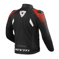 GIACCA QUANTUM 2 AIR NERO-ROSSO REGULAR | REV'IT