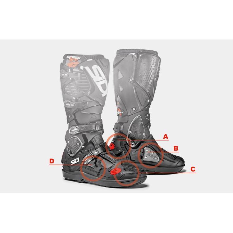 STIVALI CROSSFIRE 3 ARANCIO FLUO NERO BIANCO | SIDI