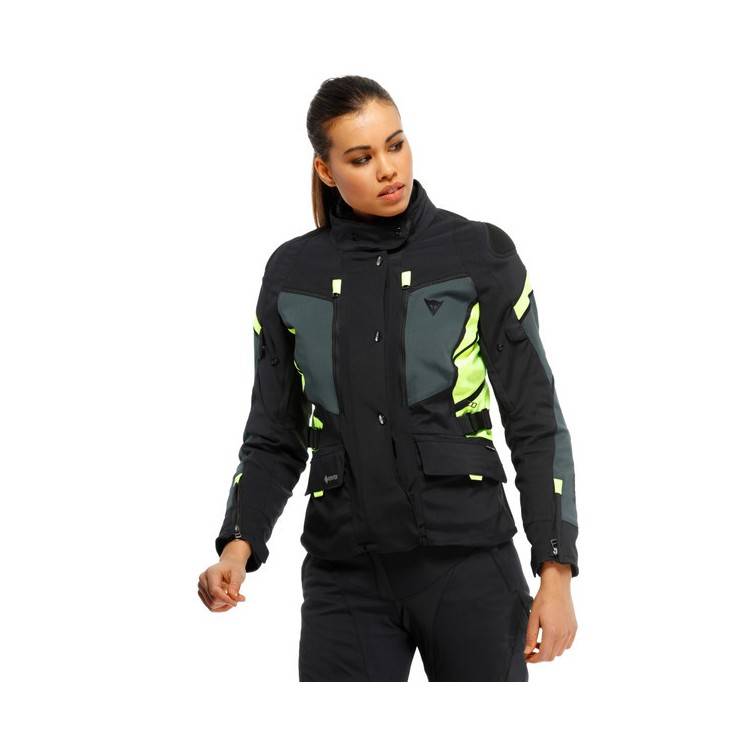 GIACCA CARVE MASTER 3 LADY GORE-TEX BLACK EBONY FLUO YELLOW | DAINESE