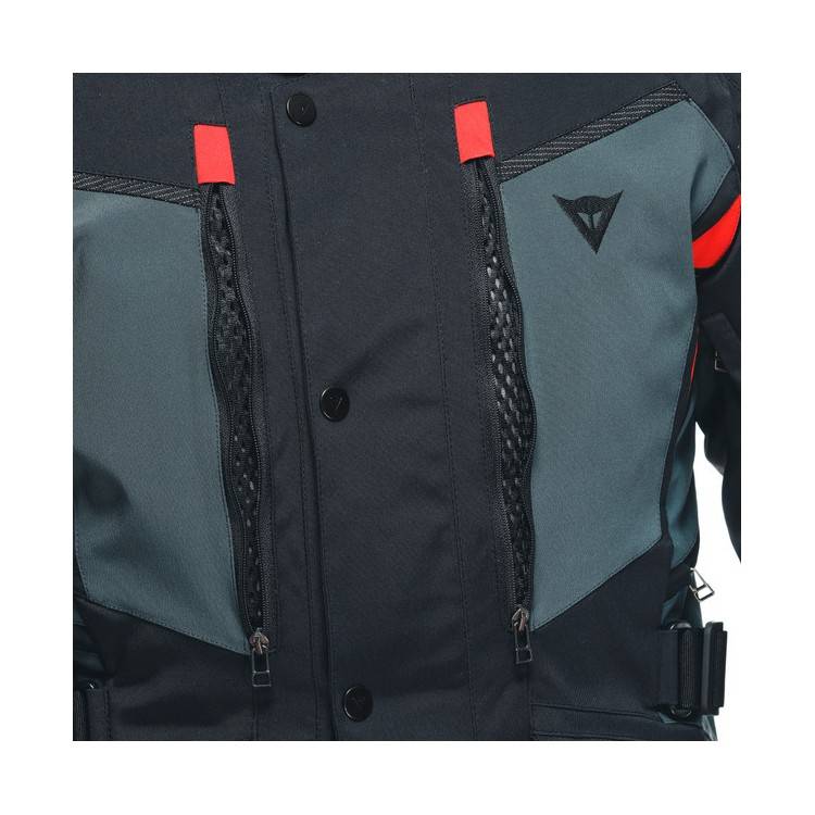GIACCA CARVE MASTER 3 GORE-TEX BLACK EBONY LAVA RED | DAINESE