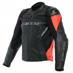 GIACCA RACING 4 PELLE LAVA RED BLACK | DAINESE