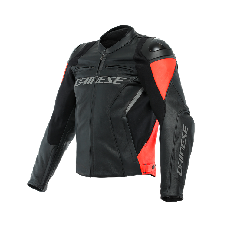 GIACCA RACING 4 PELLE LAVA RED BLACK | DAINESE