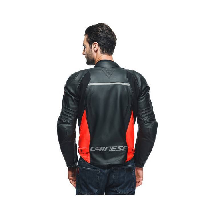 GIACCA RACING 4 PELLE LAVA RED BLACK | DAINESE