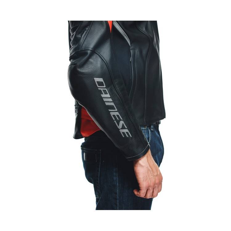 GIACCA RACING 4 PELLE LAVA RED BLACK | DAINESE