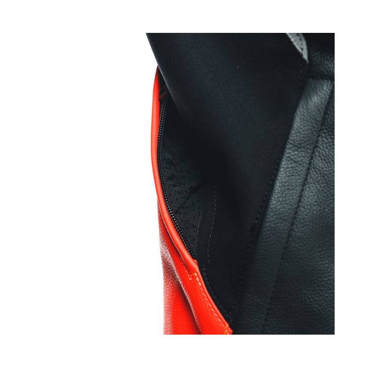 GIACCA RACING 4 PELLE LAVA RED BLACK | DAINESE