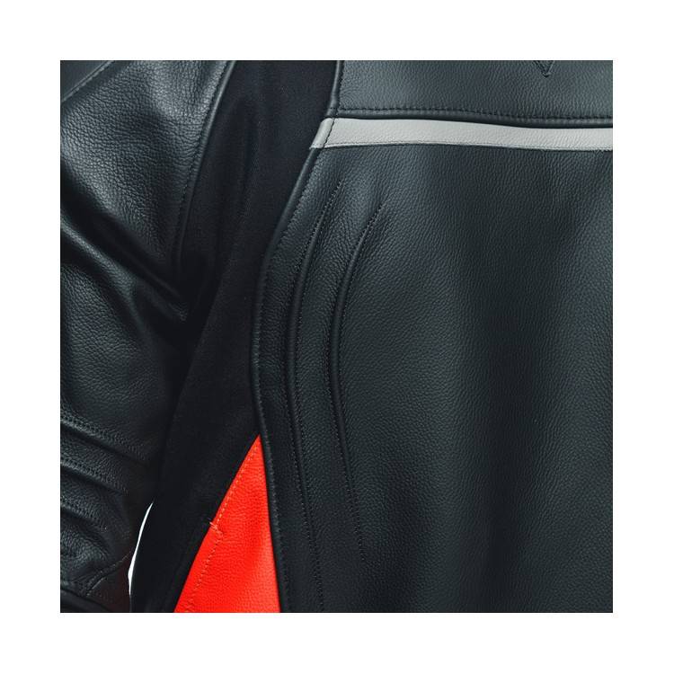 GIACCA RACING 4 PELLE LAVA RED BLACK | DAINESE