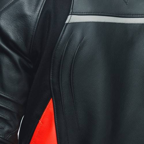 GIACCA RACING 4 PELLE LAVA RED BLACK | DAINESE