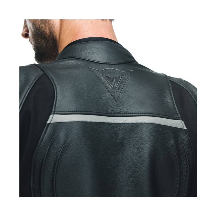 GIACCA RACING 4 PELLE LAVA RED BLACK | DAINESE
