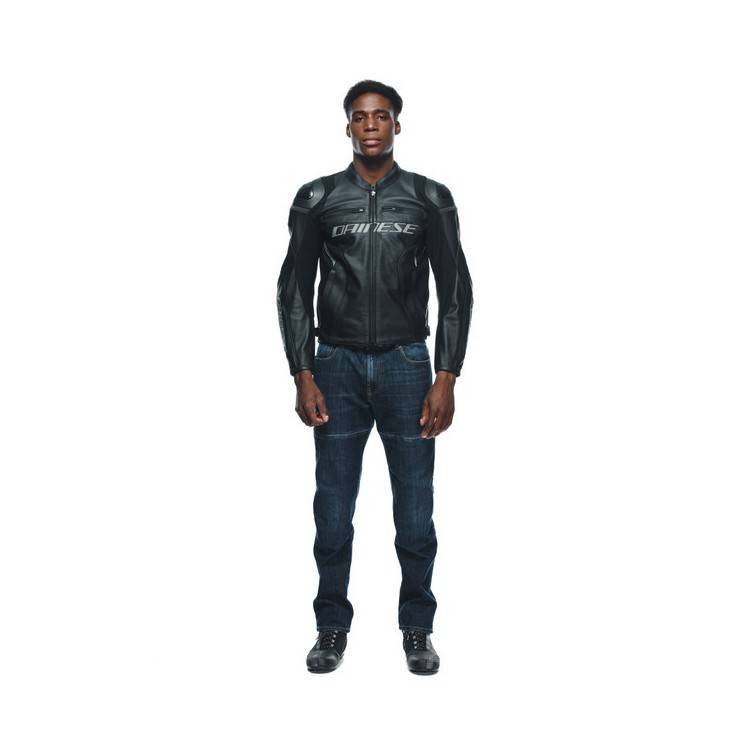 GIACCA RACING 4 PELLE BLACK BLACK | DAINESE