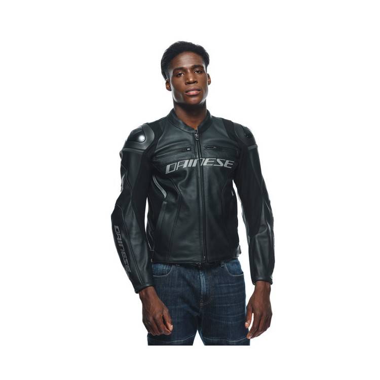 GIACCA RACING 4 PELLE BLACK BLACK | DAINESE
