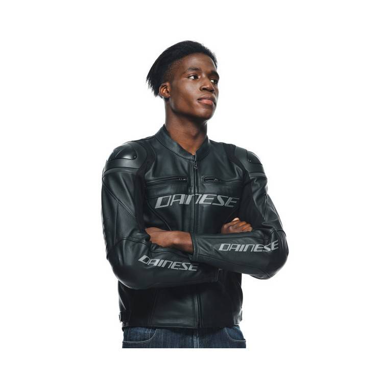 GIACCA RACING 4 PELLE BLACK BLACK | DAINESE