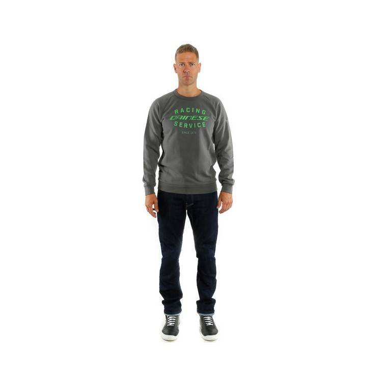 PADDOCK SWEATSHIRT CHARCOAL GRAY GREEN | DAINESE