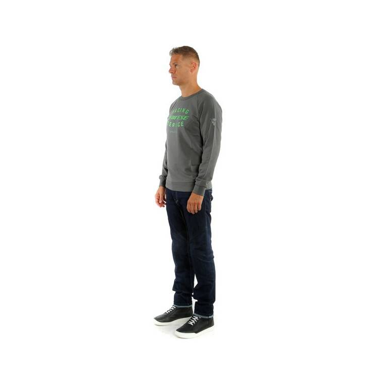 PADDOCK SWEATSHIRT CHARCOAL GRAY GREEN | DAINESE