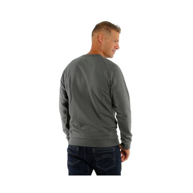 PADDOCK SWEATSHIRT CHARCOAL GRAY GREEN | DAINESE