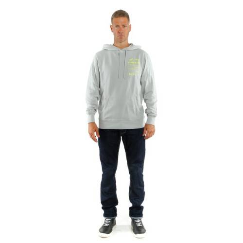 PADDOCK HOODIE GLACIER GRAY FLUO YELLOW | DAINESE