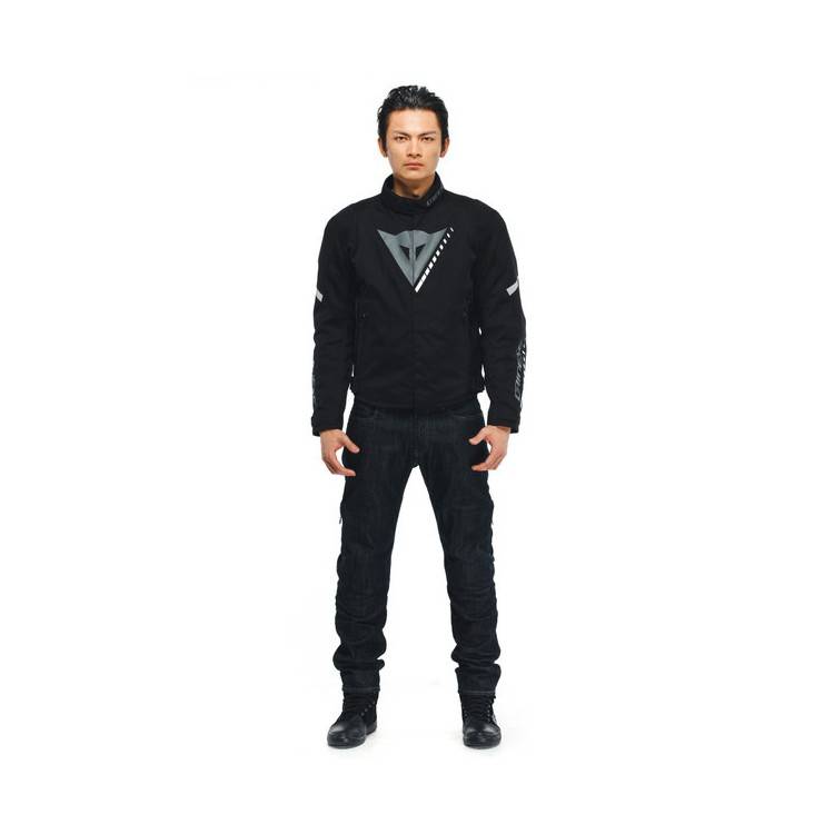 VELOCE D-DRY JACKET BLACK/CHARCOAL-GRAY/WHITE | DAINESE