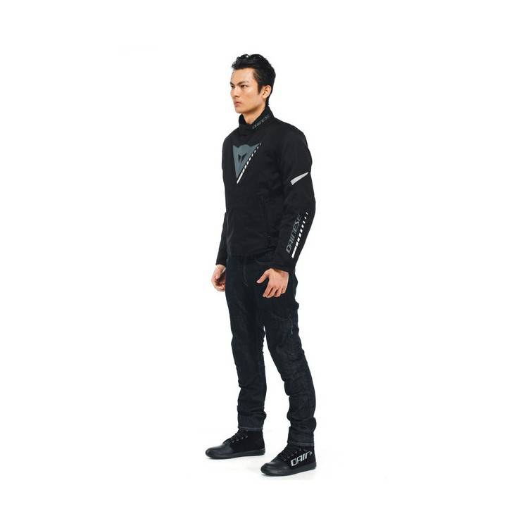 VELOCE D-DRY JACKET BLACK/CHARCOAL-GRAY/WHITE | DAINESE