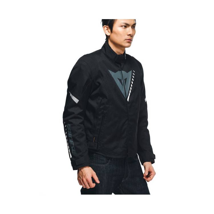 VELOCE D-DRY JACKET BLACK/CHARCOAL-GRAY/WHITE | DAINESE